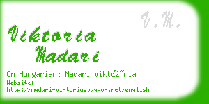 viktoria madari business card